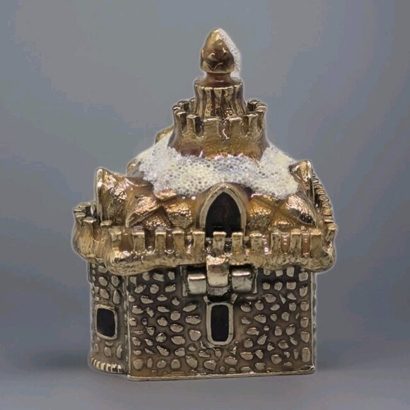 STUNNING MONET 2008 Miniature Porcelain Hinged  Church Keepsake Box - Picture 3 of 6